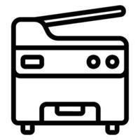 copy machine line icon vector