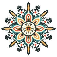 Colorful Mandala vector isolated on a white background