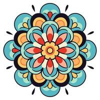 Colorful Mandala vector isolated on a white background