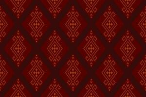 rojo cruzar puntada vistoso geométrico tradicional étnico modelo ikat sin costura modelo resumen diseño para tela impresión paño vestir alfombra cortinas y pareo de malasia azteca africano indio indonesio vector