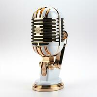 AI generated 3d model of microphone photo