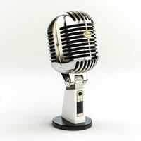 AI generated 3d model of microphone photo