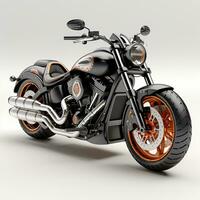 AI generated 3d model of motorbike photo