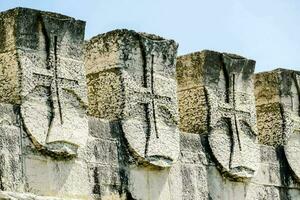 the stone wall of the castle of the city of person photo