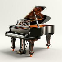 AI generated 3d model of Piano photo