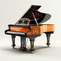 AI generated 3d model of Piano photo