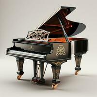 AI generated 3d model of Piano photo