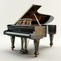 AI generated 3d model of Piano photo