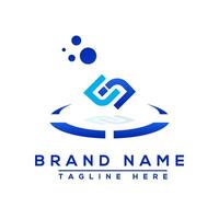 Letter NN blue Professional logo for all kinds of business vector