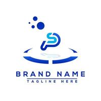 Letter PS blue logo Professional for all kinds of business vector