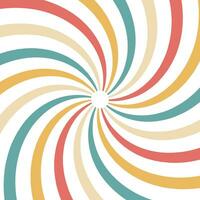 Abstract spiral background with green, white, red, blue, yellow color vector illustration template