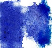 Blue Grunge Textured Watercolor Swash photo