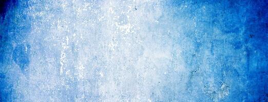 Classic blue wet watercolor on white splash paint texture or grunge background design photo