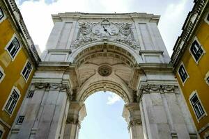 the arch of the famous porto clock photo