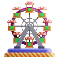 ferris wiel carnaval 3d illustratie png