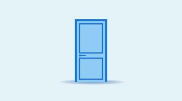 Closed door holds a purpose within, a hidden journey awaiting. vector
