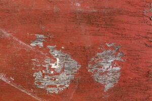 Red painted wooden texture background. , Rough, aged, shabby, broken, off photo