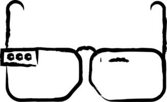 lentes mano dibujado vector ilustración