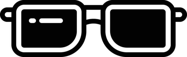 Glasses glyph and line vector illustration