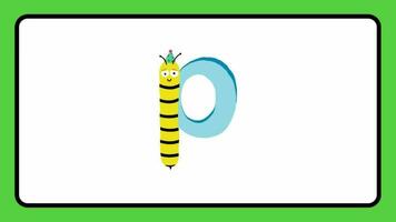 a B C dibujos animados letra animar alfabeto aprendizaje para niños a B C D para guardería rimas clase preescolar aprendizaje videos