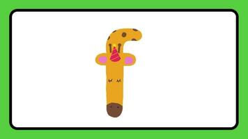 abc tekenfilm brief animeren alfabet aan het leren voor kinderen abcd voor kinderkamer rijmpjes klasse peuter- aan het leren videos