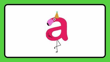 abc dessin animé lettre animer alphabet apprentissage pour des gamins a B c d pour garderie rimes classe préscolaire apprentissage vidéos video