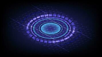 Artificial Intelligence AI concept with Digital Brain future technology background.  Vector Illustration eps10