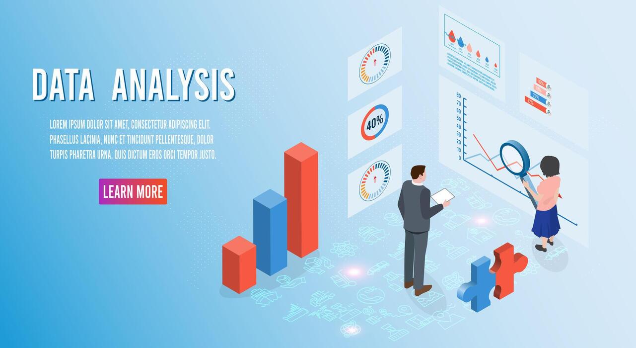 Data Analysis Banner Vector Art, Icons, and Graphics for Free Download