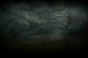 AI generated Grunge dark black textured concrete wall background AI Generated photo