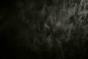 AI generated Grunge dark black textured concrete wall background AI Generated photo