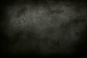 AI generated Grunge dark black textured concrete wall background AI Generated photo