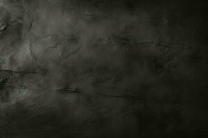 AI generated Grunge dark black textured concrete wall background AI Generated photo