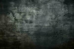 AI generated Grunge dark black textured concrete wall background AI Generated photo