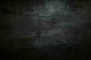 AI generated Grunge dark black textured concrete wall background AI Generated photo