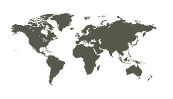 world map to recognize and learn about the continents vector