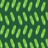 background design with patterns of cucumber vegetables in vector illustration