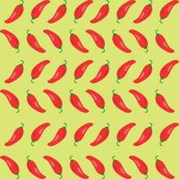 background design with patterns of chili vegetables in vector illustration