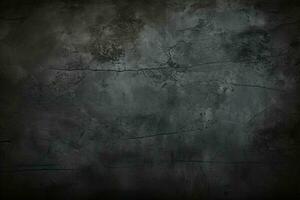 AI generated Grunge dark black textured concrete wall background AI Generated photo