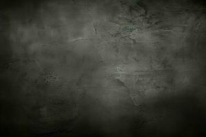 AI generated Grunge dark black textured concrete wall background AI Generated photo