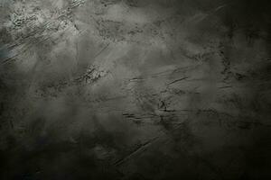 AI generated Grunge dark black textured concrete wall background AI Generated photo