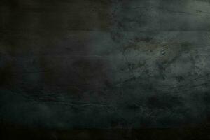 AI generated Grunge dark black textured concrete wall background AI Generated photo