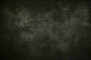 AI generated Grunge dark black textured concrete wall background AI Generated photo