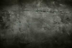 AI generated Grunge dark black textured concrete wall background AI Generated photo