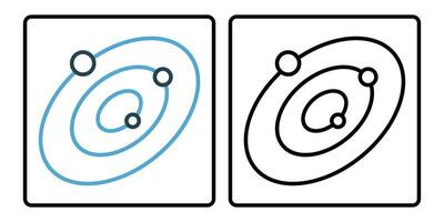 galaxy icon. line icon style. simple vector design editable