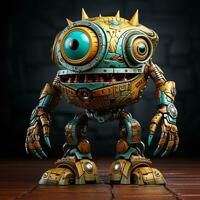 AI generated 3d robot monster photo