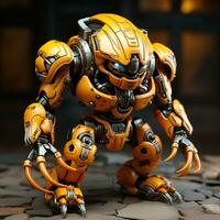 AI generated 3d robot scorpion photo