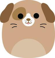 cute dog  cartoon icon vector