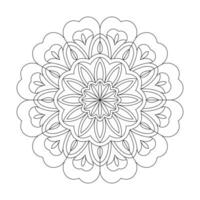 Floral Fantasy Kids mandala coloring book page for kdp book interior vector