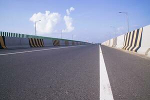 Dhaka to Mawa expressway road track asphalt in Bangladesh photo