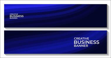 creative blue banner for business vector